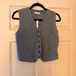 Madewell wool blend button down sweater vest